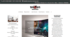 Desktop Screenshot of brownelectronica.com